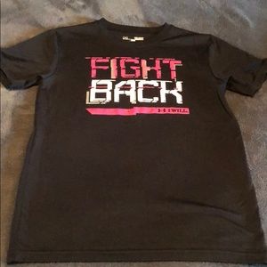 Boys size small Under Armour black tee shirt.